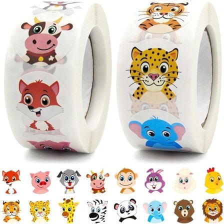 1 000 dyremerker for belønning - Dyremerker på rull