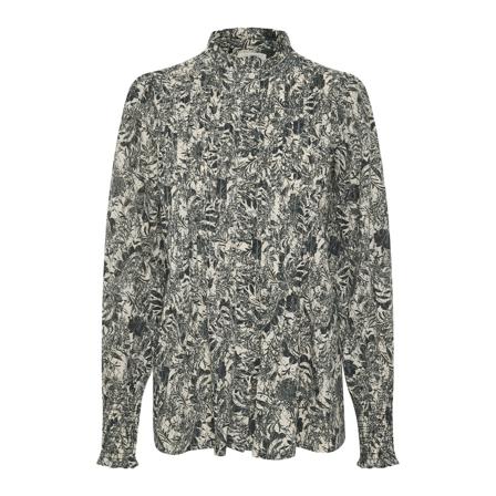 Part Two Part Two Terisapw Bl Bluser 30307243 Whitecap Gray Marble Print Grå, Dame Skjorter