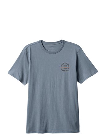 Brixton Oath V S/S Stt - Blue - S