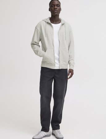 Blend Bhbrody Sweatshirt Zipp Hood - Grey - L