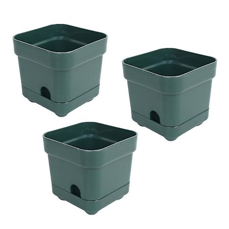 3 stk. Bærbare Plastik Tykke Blomsterpotter Til Køkken Stue