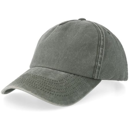 Equip - Grön adjustable Keps - Olive Pigment Washed A-frame Golfer Adjustable @ Hatstore