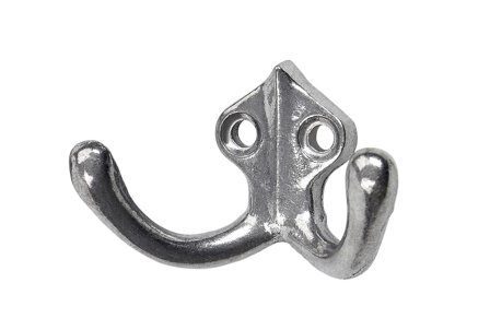 Habo 27235 Tøj krog Aluminium, pakke med 2 stk, Beslag