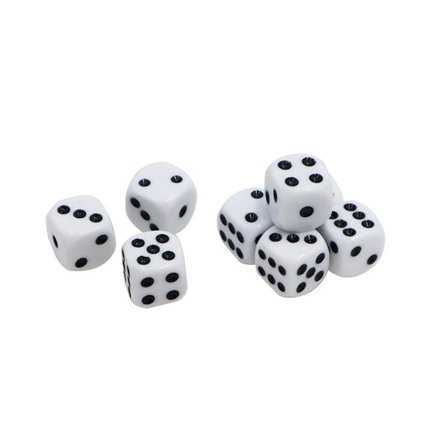 Terningpakke med 100 terninger