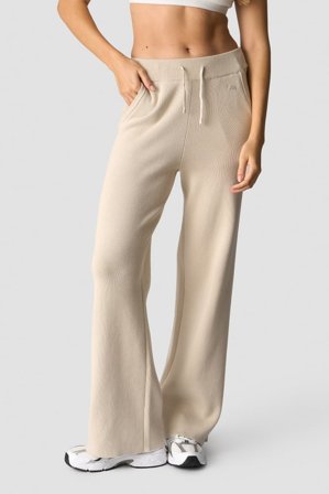 ICANIWILL - Soft Knit Oversized Pants Light Beige - Hosen - Damen - ICIW