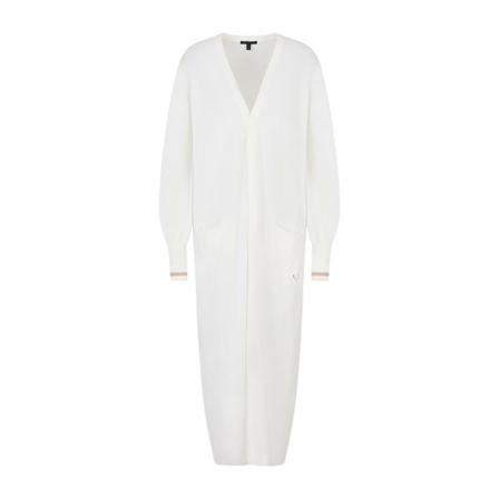 Armani Exchange long cardigan Hvid, Dame Striktrøjer