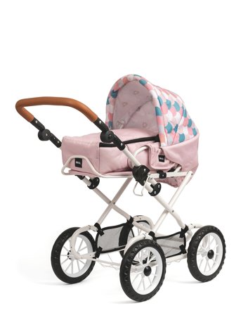 BRIO Brio Kombi Dukkevogn, Dråbemønster, Pink - Multi/patterned - ONE SIZE