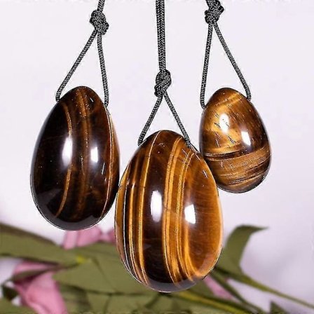 1 Sett Naturlig Rosa Rose Quartz Yoni Jade Egg Helbredende Krystall Massasje Stick Stein Kvinner Kegel Trener Reiki Healing Edelsten