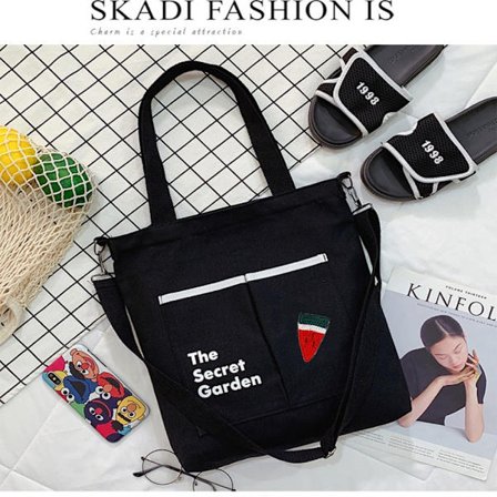 Student Tutorial Bag Totes Shopper Bags SVART