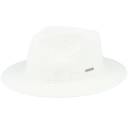 Stetson - Vit straw Hatt - Toyo White Traveller Straw Hat @ Hatstore