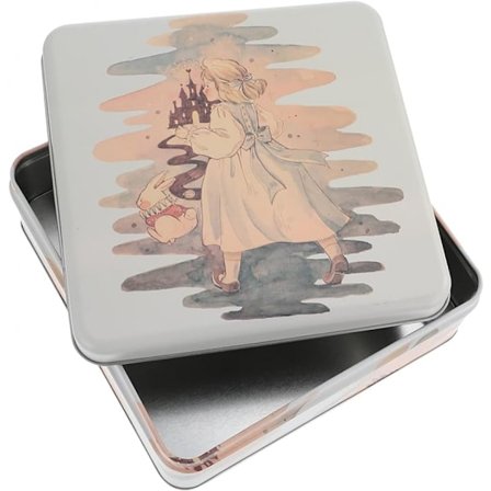 Boks Biscuit Tin Box Metallforseglet boks Dandelion Teboks Firkant