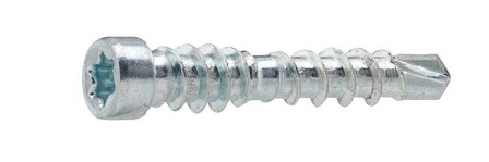 Grabber PTX75CHK Gulv- og listskrue GULKROM 250-pakning 4,5 x 75 mm, Innfesting