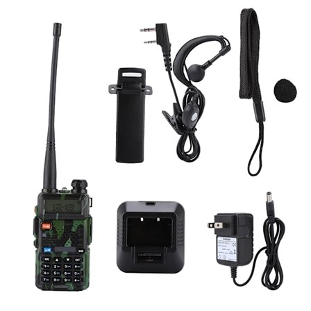 Bärbar Mini Handhållen Radio Dual Band Walkie Talkie för Baofeng UV-5R