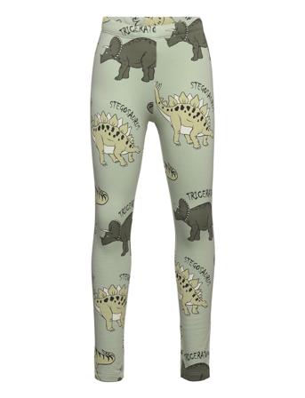 Leggings Aop Dino Leggings Grønn Lindex*Betinget Tilbud