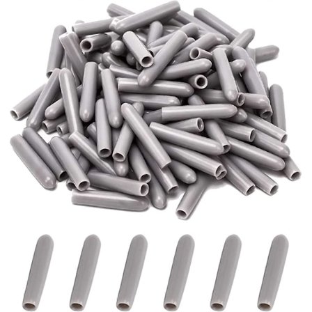 Astianpesukoneen suojukset [100 kpl], Astianpesukoneen suojus suojaamaan astianpesukorin piikkejä, ruosteenkestävä (harmaa)