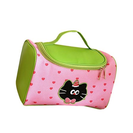 Kosmetikväska med stor kapacitet Resenecessär Tecknad Kattunge Sminkväska