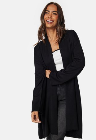 Happy Holly Neliya Fine Knitted Cardigan Black Klær