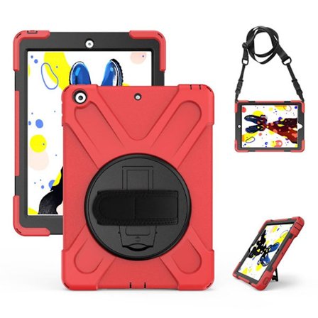 iPad 10.2 (2019) X-Shape hybridfodral - Röd