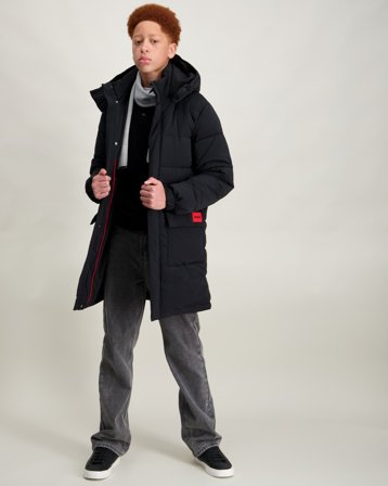 HUGO PUFFER JACKET Svart Jakker Gutt - Kids Brand Store