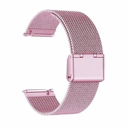22mm 20mm Metallinen Kellonranneke Garmin Vivoactive 3 4 5 Forerunner 245 645 158 55 165 745 965 255 256 Rannekoru Venu 3 2 SQ2Music Pink