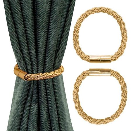 2-pakks gardinklips med gardinspenne for hjemmekontor, varmt