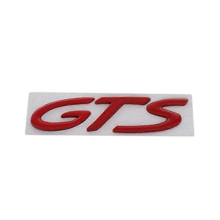 3D GTS bil Huv Motorhuv Baklucka Bakre Namnskylt Dekal Emblem Märke Klistermärke för 911 718 928 901 930-WELLNGS