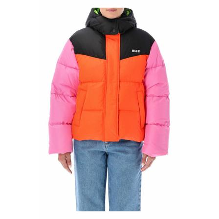 Msgm, Winter Jackets Oranje, Dames, Maat:XS