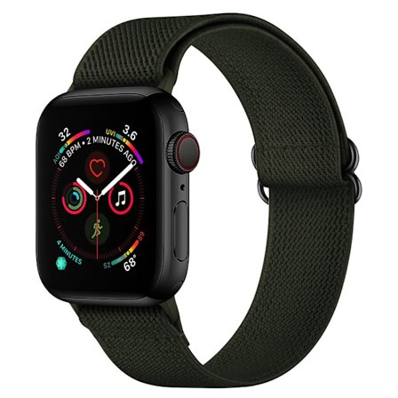 Elastiskt Nylonarmband Apple Watch Series 10 42mm Grön