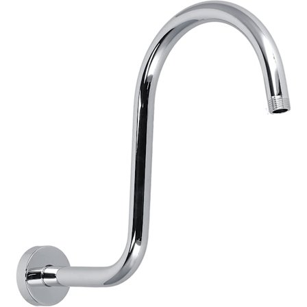 S-formet dusjarm, Svanehals Dusjarmforlengelse Kraftig Solid Rustfritt Stål Slangeerstatning For Baderomsdusjhode (dusjarm belagt)