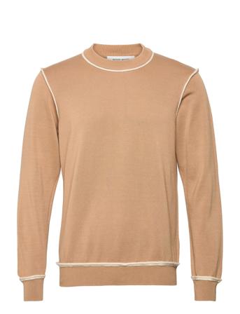 Beckett Contrast Jumper Wood Wood Beige