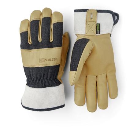 Hestra Job Classic Denim Puutarhakäsineet beige/harmaa 11, Vaatteet