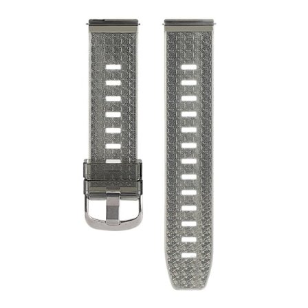 22mm silikonarmband för Xiaomi / Samsung / Huawei klocka - Genomskinlig Svart