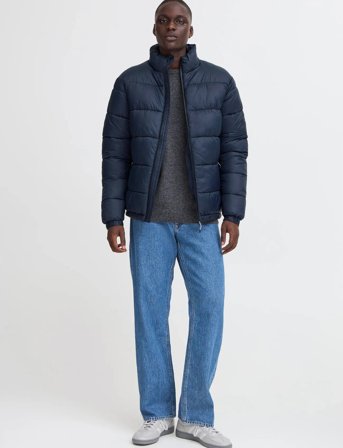 Blend Bheiden Jkt. With Stand - Navy - S