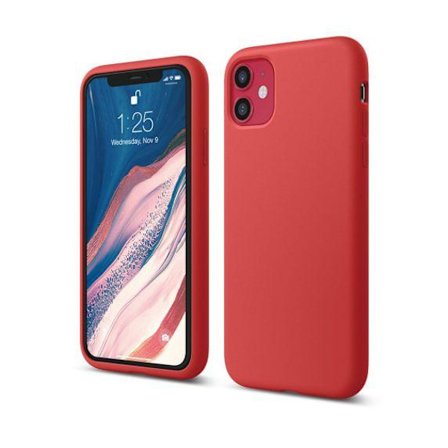 Silicon Case Red For iPhone 11