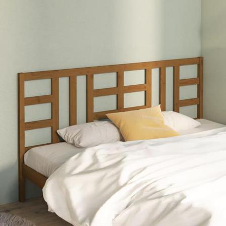 Vidaxl Sänggavel Honungsbrun 186x4x100 Cm Massiv Furu Brun
