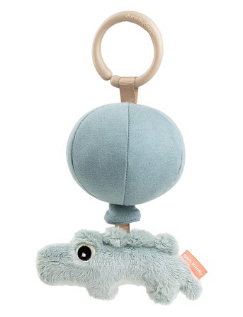 Done by Deer To Go Friend Croco Blå - Blue - 24X 13X 8.5CM