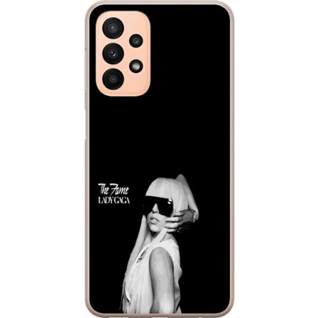 Yhteensopiva Puhelinkuori Samsung Galaxy A23 Stranger Things juliste, jossa pyöräily siluetteja ja punainen salamamyrsky dramaattisessa retro -muodoss