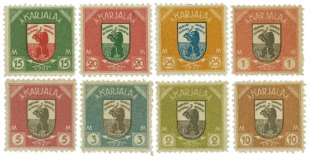 Karelen 1922 - Lape 8-15 - Marker værdier