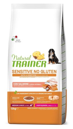 Natural Trainer Sensitive No Gluten Crocchette Con Salmone Per