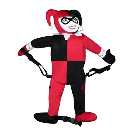 Harley Quinn Back Buddy Ryggsäck En Storlek Röd/Svart/Vit