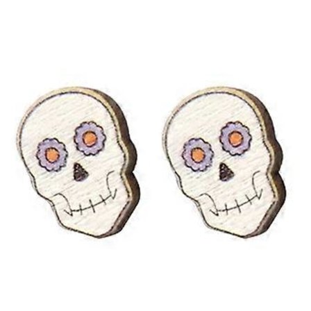 Punk Heks Hat Måne Flagermus Kiste Øreringe Stud Kraniet Slik Øreringe Halloween Kostume Tilbehør Hip Hop Rock Smykker