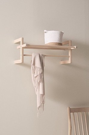 Jotex - Półka Na Kapelusze Lazurowany na biało - EDDISON - Kup Półka na kapelusze firmy Jotex