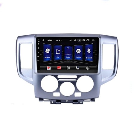 Bilradio Fascia Trim Kit, 9 Tommer 2 Din Dash Panel Dvd Ramme Installasjonssett For Nv200 2009