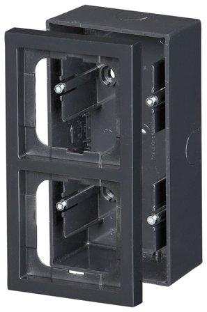 ABB Impressivo Förhöjningsram antracit 2-fack, Strömbrytare & vägguttag