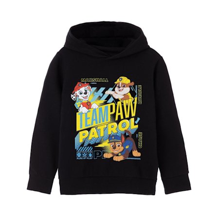 Paw Patrol Boys Team Hoodie 5-6 år Svart
