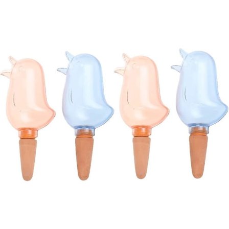 4st Heilwiy Set Bird Shape Clear Plant Waterer Transparent Bevattning Devices Globes