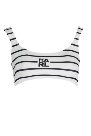 Karl Lagerfeld Beachwear Costume Parte Sopra Donna Bianco