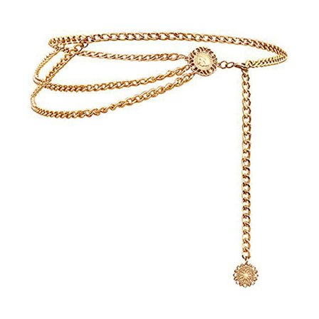 Fashion Multilayer Midjekedja Aluminium Kedja Kroppskedja Legering Q