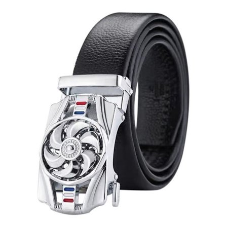 "Luck Is On The Turn" Bälte Roterbart spänne Midjeband SILVER silver