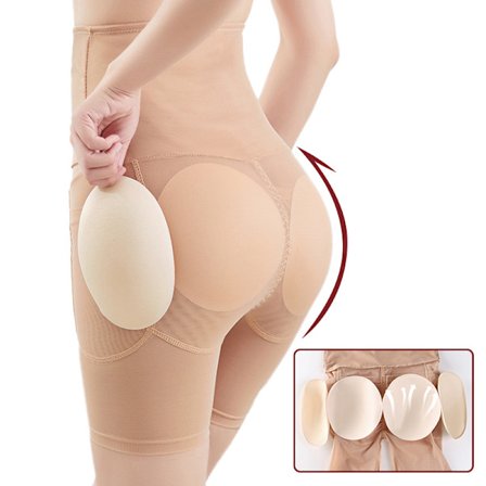 (L) Kvindernes Shapewear Control Trusser Body Shaper Butt Lifter Padde